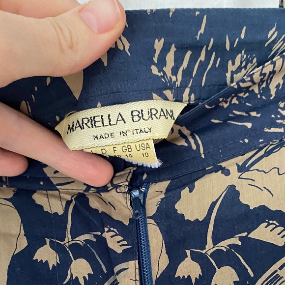 Italian designer printed A-Line skirt - Picture 4 of 5